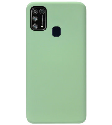 ADEL Premium Siliconen Back Cover Softcase Hoesje voor Samsung Galaxy M31 - Lichtgroen