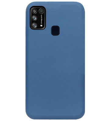 ADEL Premium Siliconen Back Cover Softcase Hoesje voor Samsung Galaxy M31 - Blauw