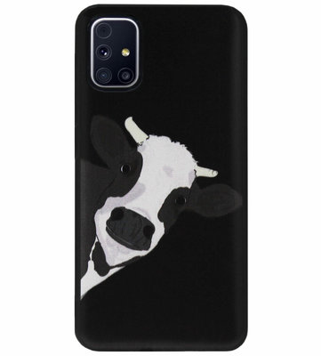 ADEL Siliconen Back Cover Softcase Hoesje voor Samsung Galaxy M31s - Koe