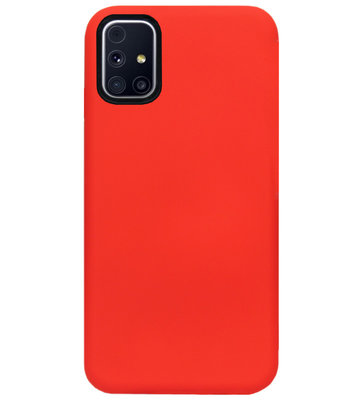 ADEL Siliconen Back Cover Softcase Hoesje voor Samsung Galaxy M31s - Rood