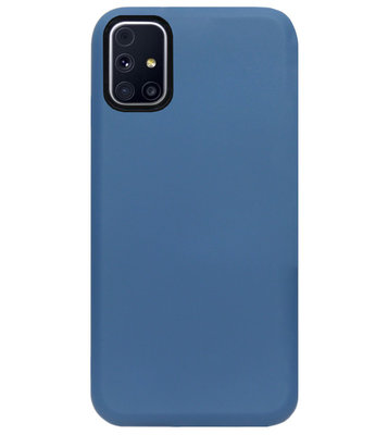 ADEL Premium Siliconen Back Cover Softcase Hoesje voor Samsung Galaxy M31s - Blauw