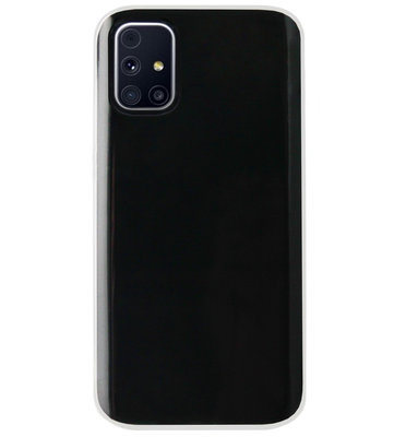 ADEL Siliconen Back Cover Softcase Hoesje voor Samsung Galaxy M31s - Doorzichtig Transparant