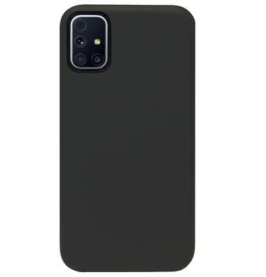 ADEL Siliconen Back Cover Softcase Hoesje voor Samsung Galaxy M31s - Zwart