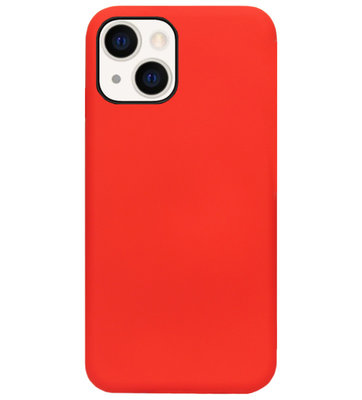 ADEL Siliconen Back Cover Softcase Hoesje voor iPhone 13 - Rood