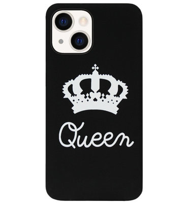 ADEL Siliconen Back Cover Softcase Hoesje voor iPhone 13 - Queen