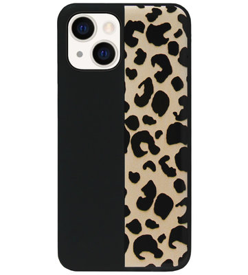 ADEL Siliconen Back Cover Softcase Hoesje voor iPhone 13 Mini - Luipaard Bruin