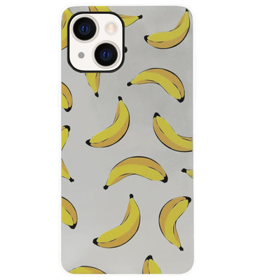 ADEL Siliconen Back Cover Softcase Hoesje voor iPhone 13 Mini - Bananen Geel