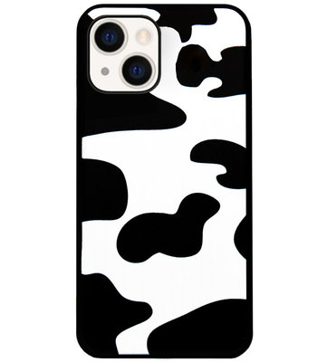 ADEL Siliconen Back Cover Softcase Hoesje voor iPhone 13 Mini - Koeienhuid