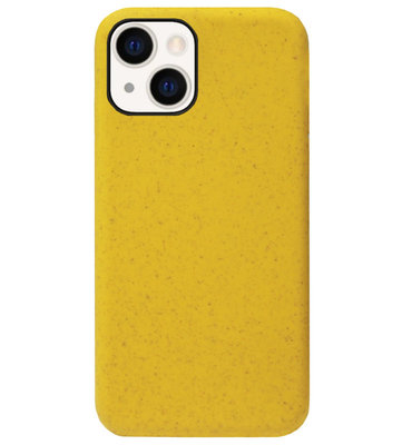 ADEL Tarwe Stro TPU Back Cover Softcase Hoesje voor iPhone 13 Mini - Duurzaam Afbreekbaar Milieuvriendelijk Geel
