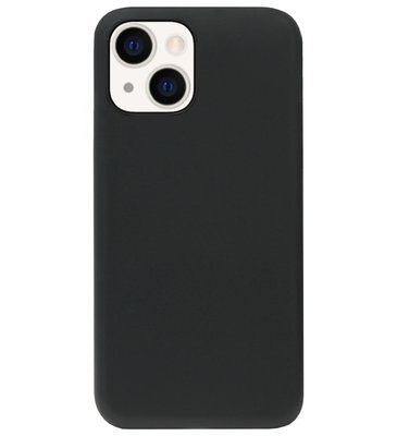 ADEL Tarwe Stro TPU Back Cover Softcase Hoesje voor iPhone 13 Mini - Duurzaam Afbreekbaar Milieuvriendelijk Zwart