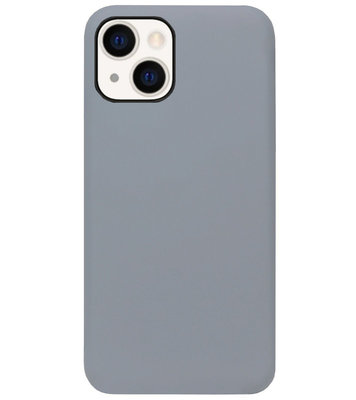 ADEL Siliconen Back Cover Softcase Hoesje voor iPhone 13 Mini - Grijs