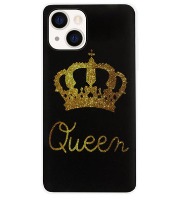 ADEL Siliconen Back Cover Softcase Hoesje voor iPhone 13 Mini - Queen Koningin