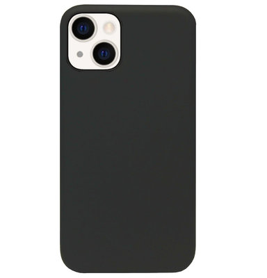 ADEL Siliconen Back Cover Softcase Hoesje voor iPhone 13 Mini - Zwart
