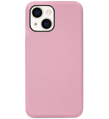 ADEL Siliconen Back Cover Softcase Hoesje voor iPhone 13 Mini - Roze
