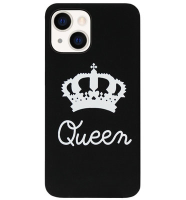 ADEL Siliconen Back Cover Softcase Hoesje voor iPhone 13 Mini - Queen