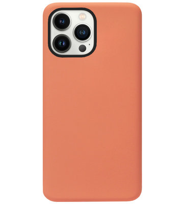 ADEL Premium Siliconen Back Cover Softcase Hoesje voor iPhone 13 Pro - Oranje