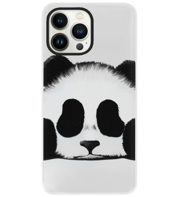 ADEL Siliconen Back Cover Softcase Hoesje voor iPhone 13 Pro - Panda