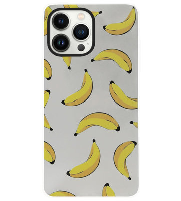 ADEL Siliconen Back Cover Softcase Hoesje voor iPhone 13 Pro - Bananen Geel