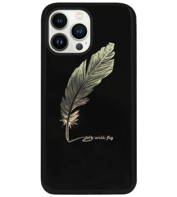 ADEL Siliconen Back Cover Softcase Hoesje voor iPhone 13 Pro - Veer