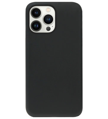 ADEL Tarwe Stro TPU Back Cover Softcase Hoesje voor iPhone 13 Pro - Duurzaam Afbreekbaar Milieuvriendelijk Zwart