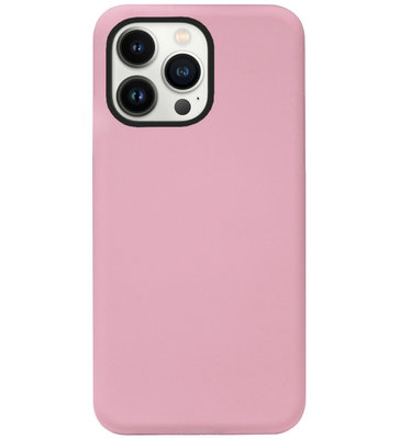 ADEL Siliconen Back Cover Softcase Hoesje voor iPhone 13 Pro - Roze