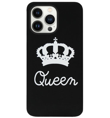 ADEL Siliconen Back Cover Softcase Hoesje voor iPhone 13 Pro - Queen