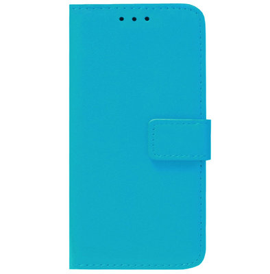 ADEL Kunstleren Book Case Pasjes Portemonnee Hoesje voor iPhone 13 Pro Max - Blauw