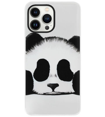 ADEL Siliconen Back Cover Softcase Hoesje voor iPhone 13 Pro Max - Panda