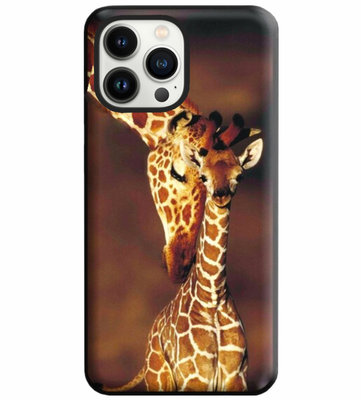 ADEL Siliconen Back Cover Softcase Hoesje voor iPhone 13 Pro Max - Giraf