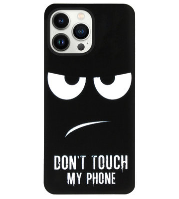 ADEL Siliconen Back Cover Softcase Hoesje voor iPhone 13 Pro Max - Don't Touch My Phone