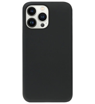 ADEL Tarwe Stro TPU Back Cover Softcase Hoesje voor iPhone 13 Pro Max - Duurzaam Afbreekbaar Milieuvriendelijk Zwart