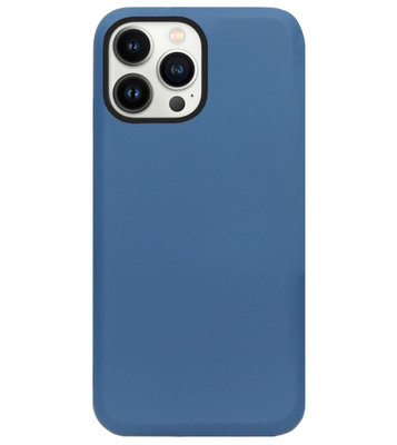 ADEL Premium Siliconen Back Cover Softcase Hoesje voor iPhone 13 Pro Max - Blauw