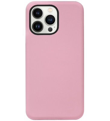 ADEL Siliconen Back Cover Softcase Hoesje voor iPhone 13 Pro Max - Roze
