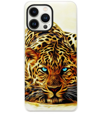 ADEL Siliconen Back Cover Softcase Hoesje voor iPhone 13 Pro Max - Tijger