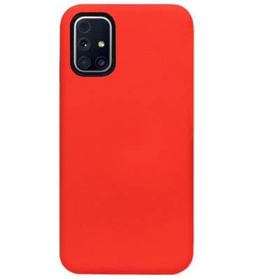 ADEL Siliconen Back Cover Softcase Hoesje voor Samsung Galaxy M51 - Rood