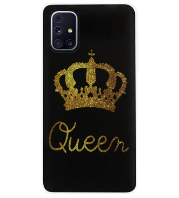 ADEL Siliconen Back Cover Softcase Hoesje voor Samsung Galaxy M51 - Queen Koningin