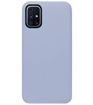 ADEL Premium Siliconen Back Cover Softcase Hoesje voor Samsung Galaxy M51 - Lavendel Grijs