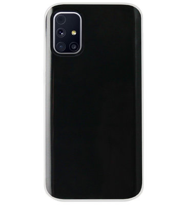ADEL Siliconen Back Cover Softcase Hoesje voor Samsung Galaxy M51 - Doorzichtig Transparant