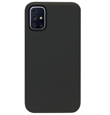 ADEL Siliconen Back Cover Softcase Hoesje voor Samsung Galaxy M51 - Zwart