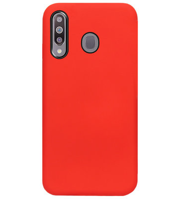 ADEL Siliconen Back Cover Softcase Hoesje voor Samsung Galaxy M30 - Rood