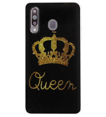 ADEL Siliconen Back Cover Softcase Hoesje voor Samsung Galaxy M30 - Queen Koningin