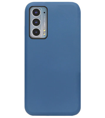 ADEL Premium Siliconen Back Cover Softcase Hoesje voor Motorola Moto Edge 20 - Blauw