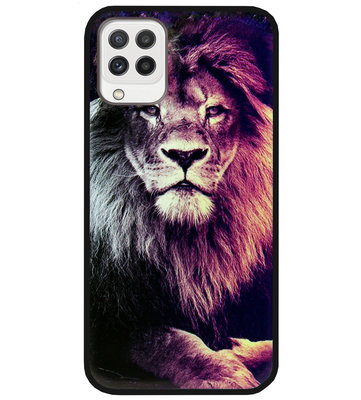 ADEL Siliconen Back Cover Softcase Hoesje voor Samsung Galaxy M22/ A22 (4G) - Leeuw