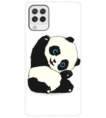 ADEL Siliconen Back Cover Softcase Hoesje voor Samsung Galaxy M22/ A22 (4G) - Panda