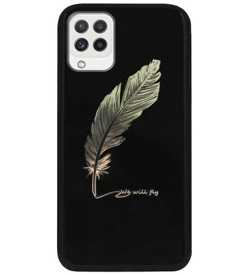 ADEL Siliconen Back Cover Softcase Hoesje voor Samsung Galaxy M22/ A22 (4G) - Veer