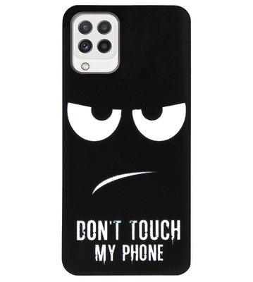 ADEL Siliconen Back Cover Softcase Hoesje voor Samsung Galaxy M22/ A22 (4G) - Don't Touch My Phone