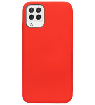 ADEL Siliconen Back Cover Softcase Hoesje voor Samsung Galaxy M22/ A22 (4G) - Rood