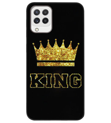 ADEL Siliconen Back Cover Softcase Hoesje voor Samsung Galaxy M22/ A22 (4G) - King Koning