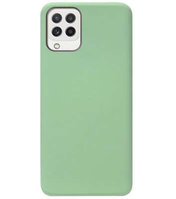 ADEL Premium Siliconen Back Cover Softcase Hoesje voor Samsung Galaxy M22/ A22 (4G) - Lichtgroen
