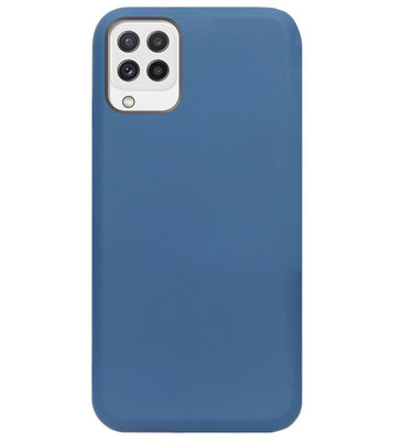 ADEL Premium Siliconen Back Cover Softcase Hoesje voor Samsung Galaxy M22/ A22 (4G) - Blauw